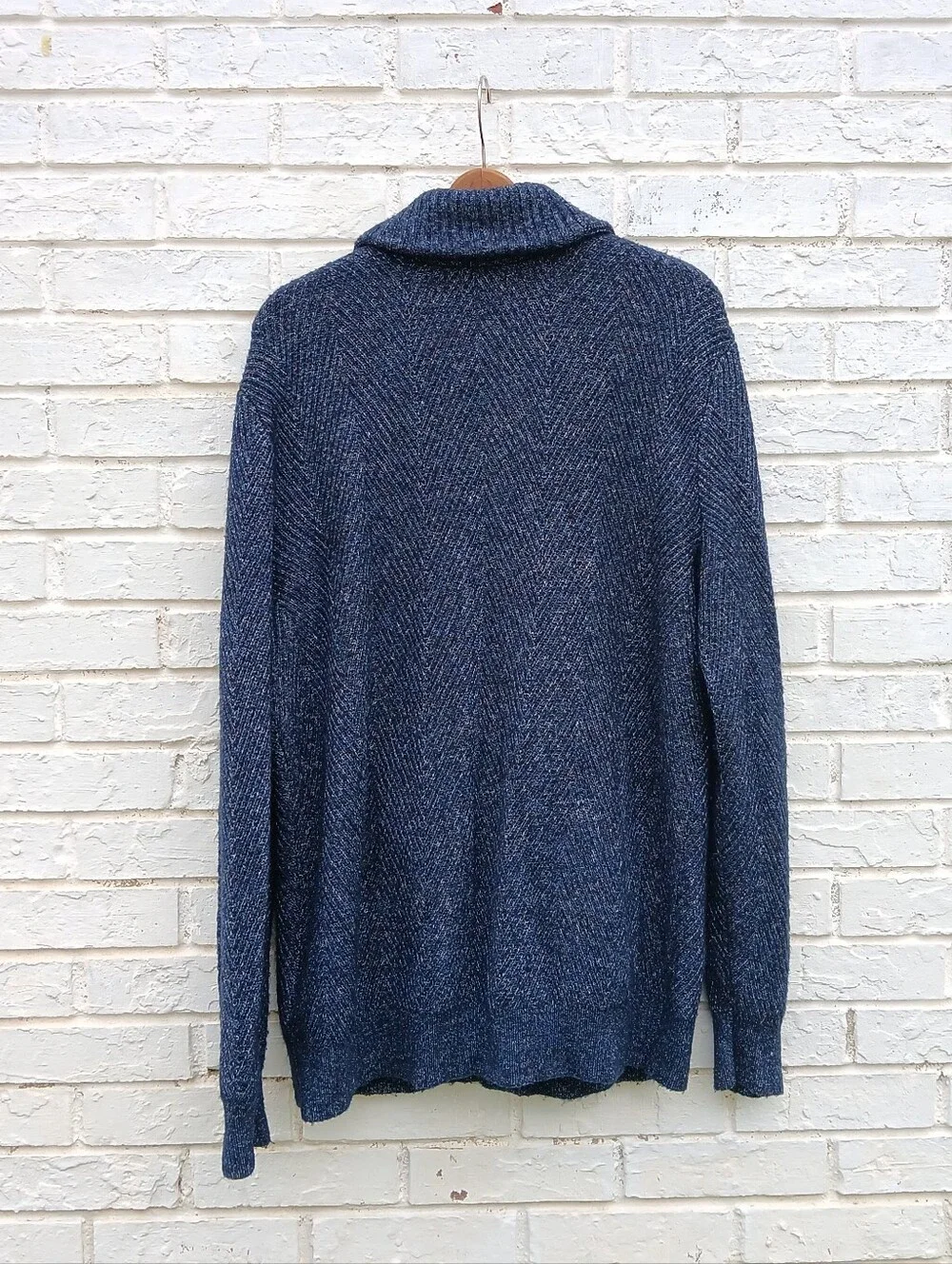 Banana Republic Wool Blend Shawl Collar Cardigan Blue